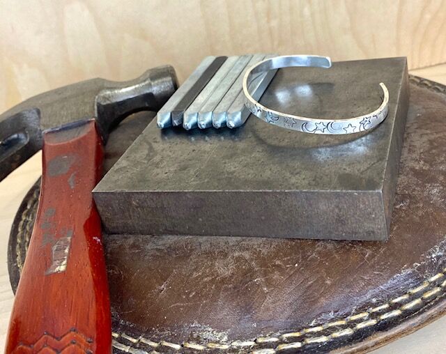 Graduation quote bracelet class at Heidi Lowe Gallery